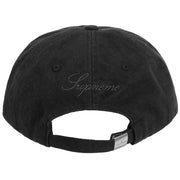 Supreme X Stone Island FW23 Black Denim 6 Panel Strapback Hat