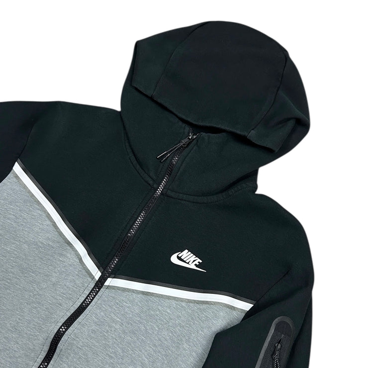 Nike Tech Fleece Black & Grey Zip Up Hoodie & Sweatpants Set