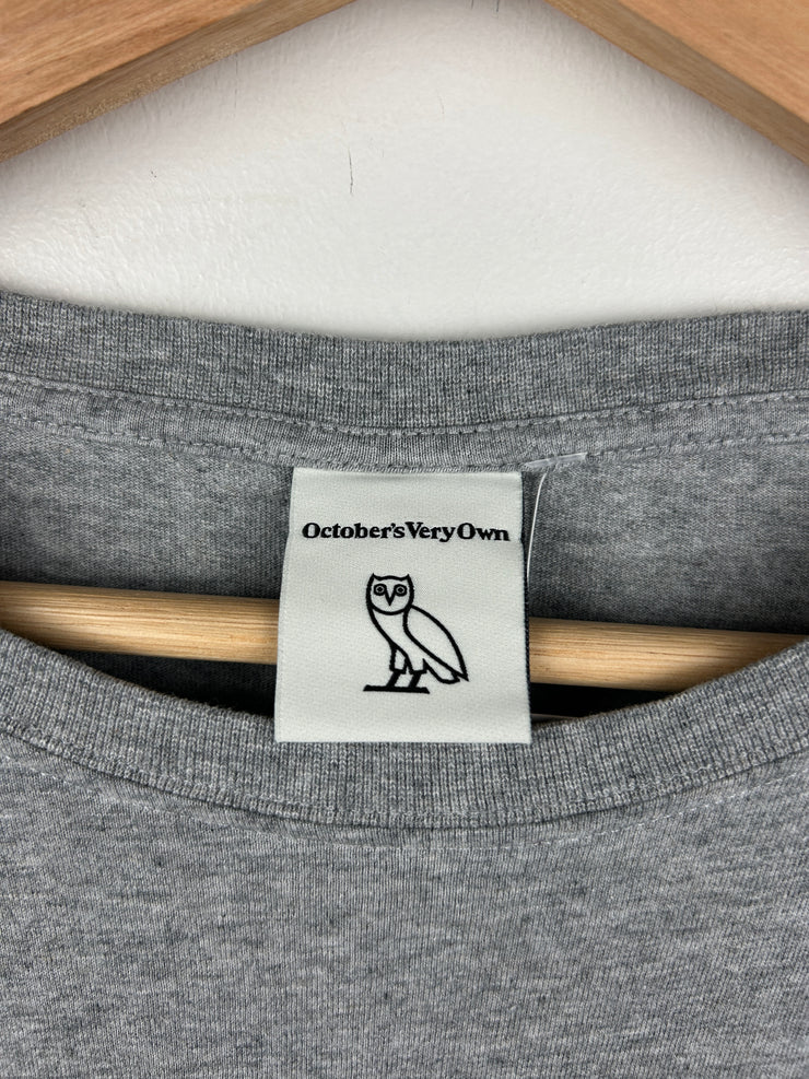 OVO Owl Embroidered Grey Tee