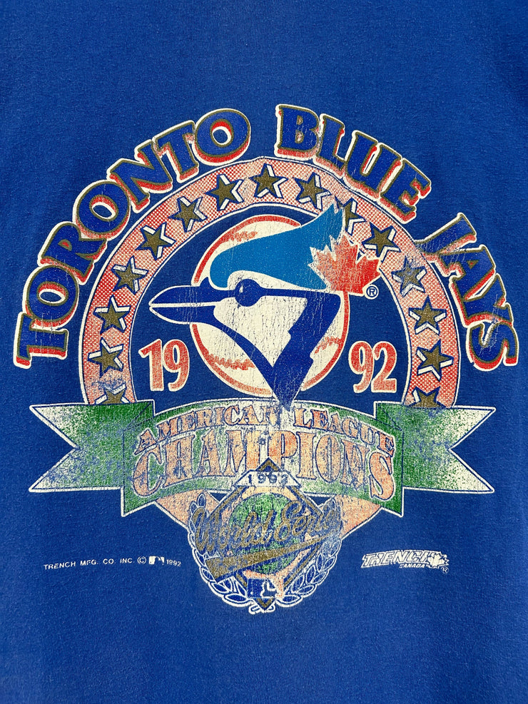 Vintage 1992 Toronto Blue Jays World Series Blue Tee