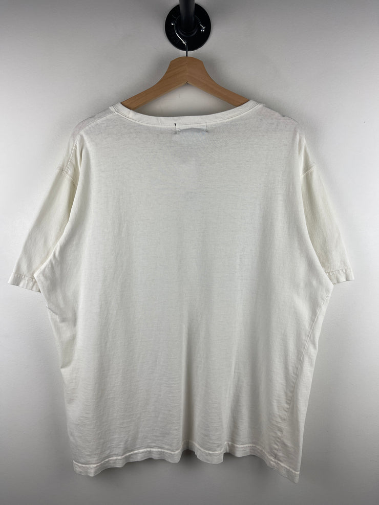 Vintage 90s Eddie Bauer Blank White Pocket Tee