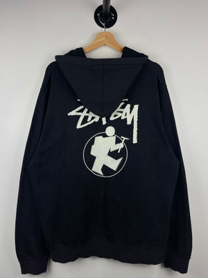 Stussy Hiking Man Black Hoodie