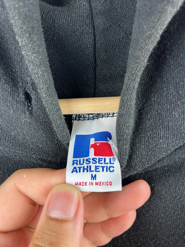 Vintage 90s Russell Athletic Blank Black Hoodie