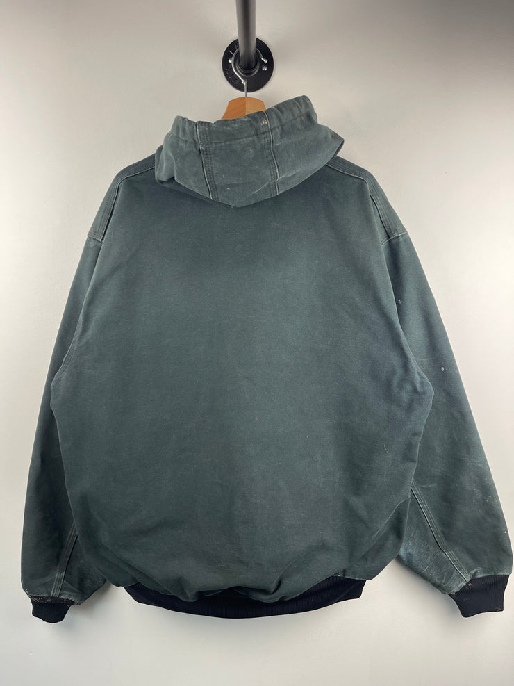 Vintage Carhartt Active Black Hooded Jacket J131 BLK