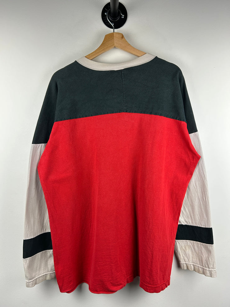 Vintage 90s MLB Salem Cincinnati Reds Red & White Long Sleeve