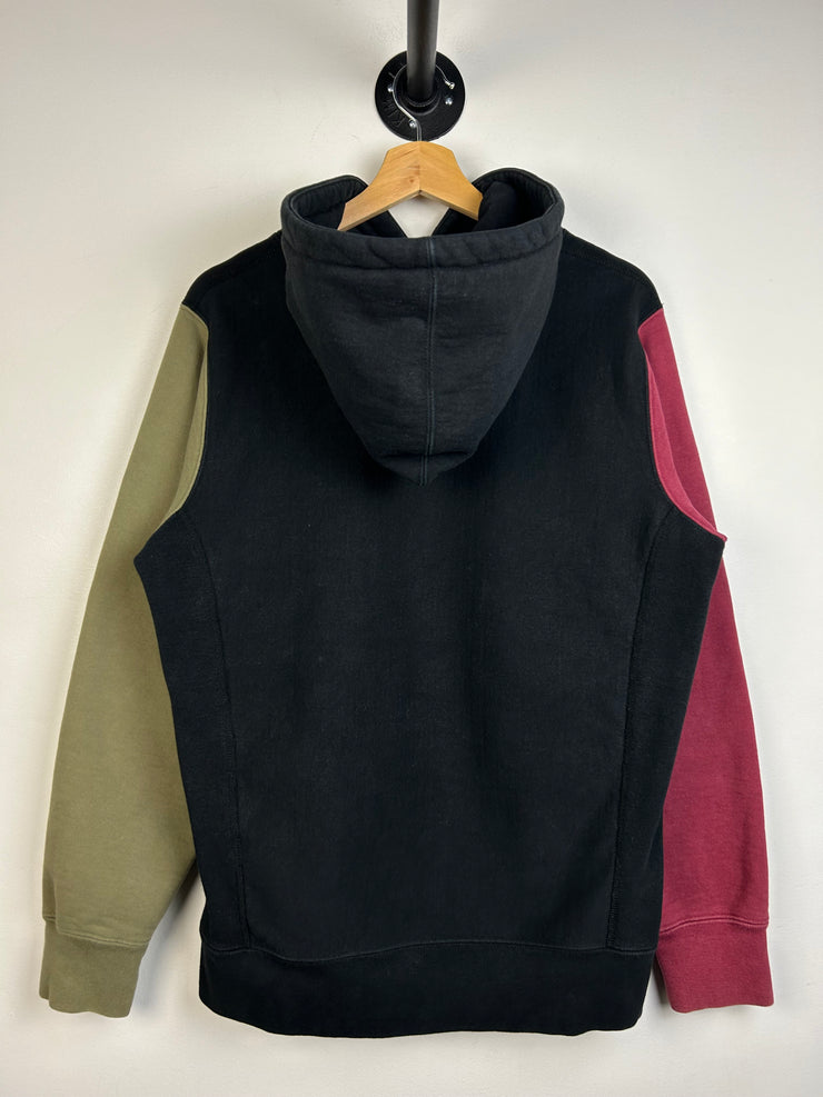 Supreme FW16 Colour Blocked Black Hoodie