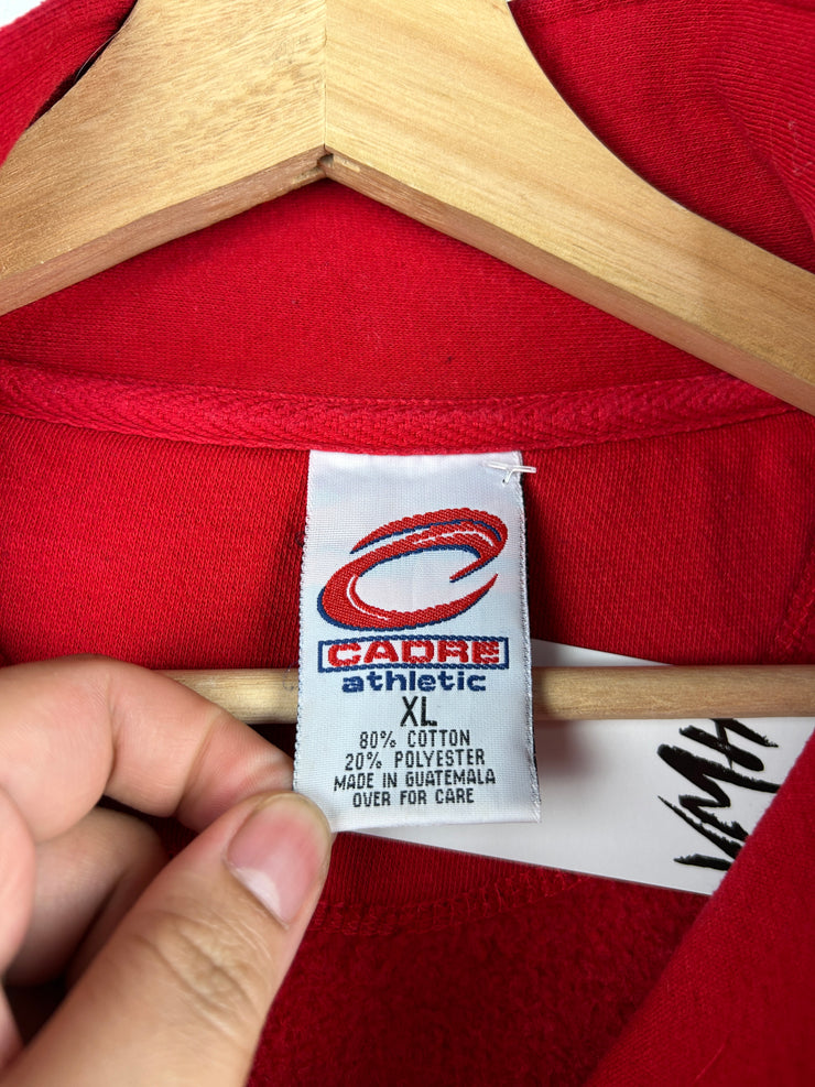 Vintage Ohio State Buckeyes Red Quarter Zip Sweater