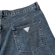 Vintage 90s Guess Baggy Dark Wash Blue Denim Shorts