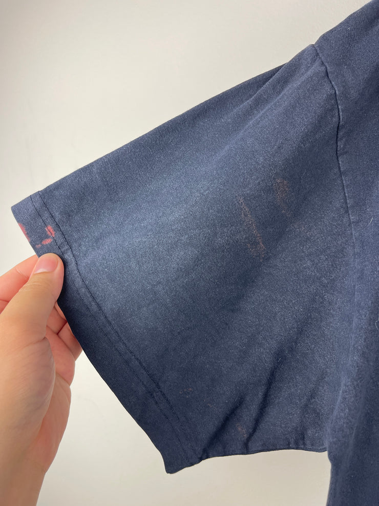 Vintage 90s Aeropostale Spellout Faded Navy Tee