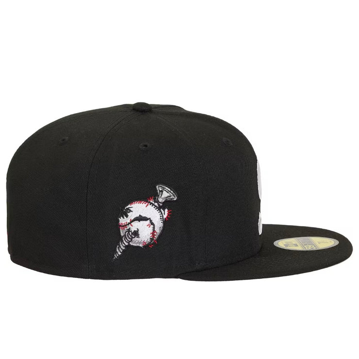 Supreme FW24 Screw Ball S Logo New Era Black Fitted Hat