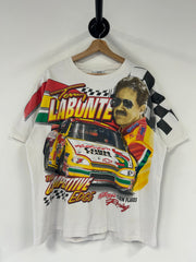 Vintage 1999 Nascar Bobby Labonte Kellogs Corn Flakes AOP White Tee