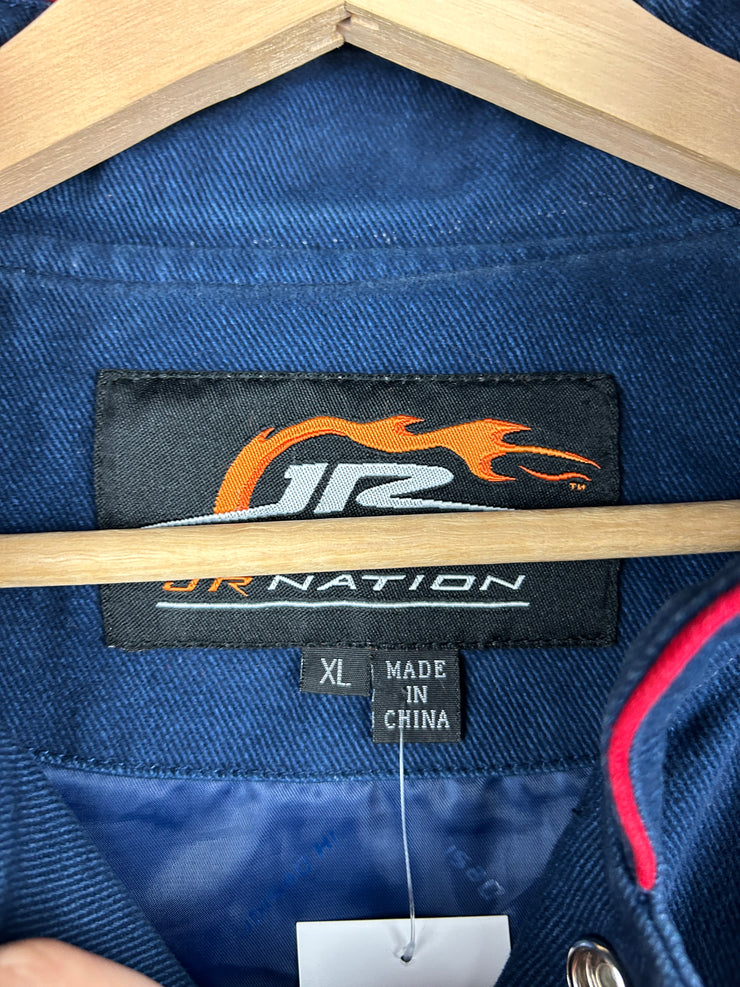 Vintage Nascar Jeff Hamilton Jr Nation National Guard Navy Racing Jacket
