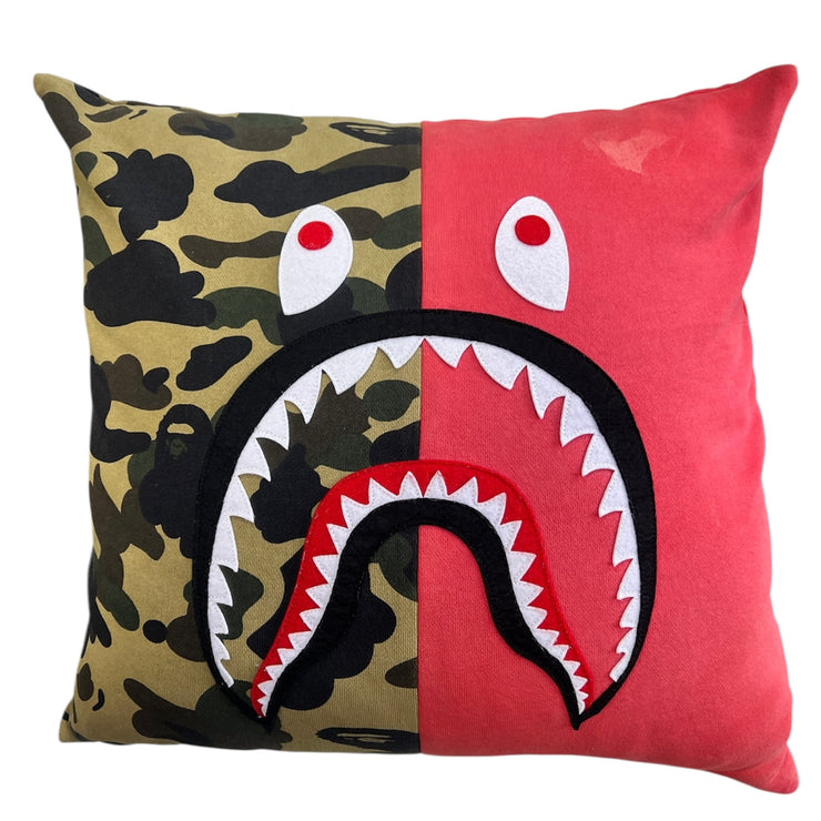 Bape 1st Camo Shark Square Cushion Red