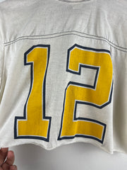 Vintage Women's True Vintage White Cropped Football Jersey