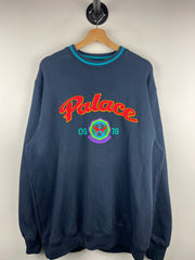 Palace FW19 Hi-Sport Navy Crewneck