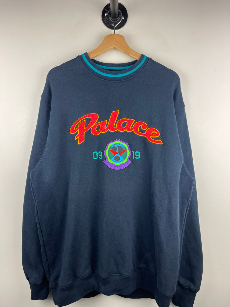 Palace FW19 Hi-Sport Navy Crewneck