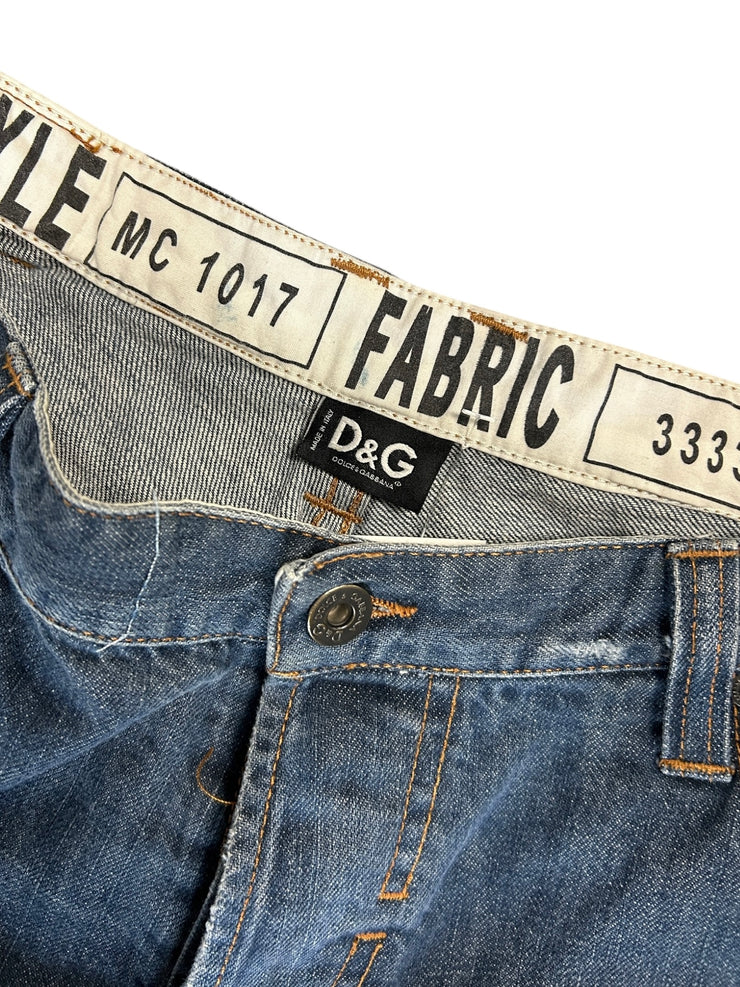 Vintage Dolce & Gabbana Baggy Blue Denim Jeans