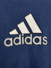 Vintage 90s Adidas Big Logo Navy Crewneck