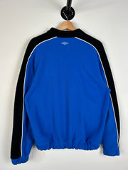 Vintage 90's Umbro Blue Quarter Zip Fleece