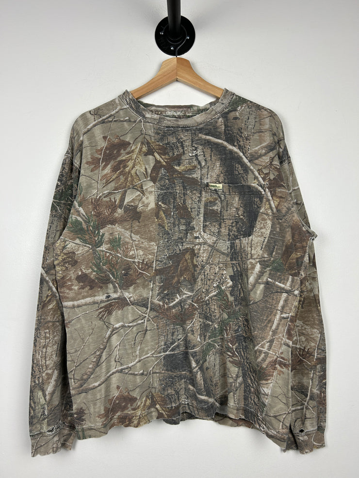 Vintage 90s Gander Mountain Real Tree Camo Long Sleeve