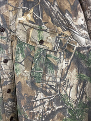 Vintage Cabellas Real Tree Camo Button Up Long Sleeve Shirt