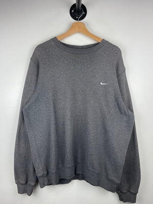 Vintage Nike Mini Swoosh Dark Grey Crewneck