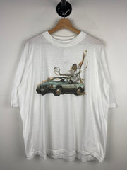 Vintage 90s Mercedes Benz SL 800 Michael Stich Tennis White Tee