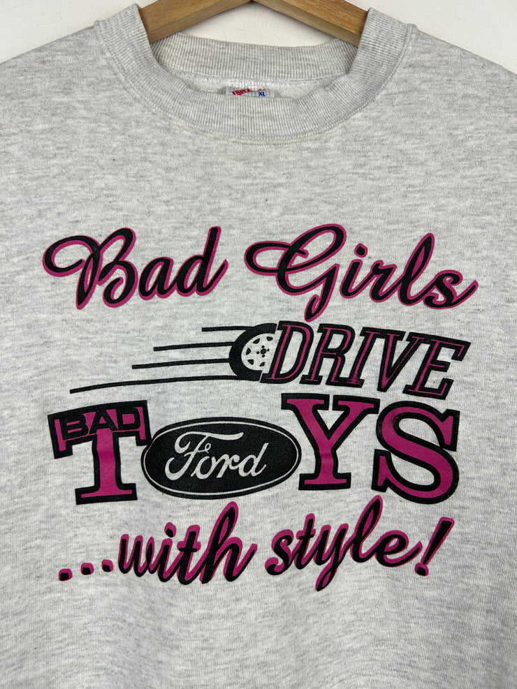 Vintage 90s Bad Girls Ford Grey Crewneck