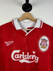 Vintage 90's Reebok Liverpool Home Red Soccer Jersey