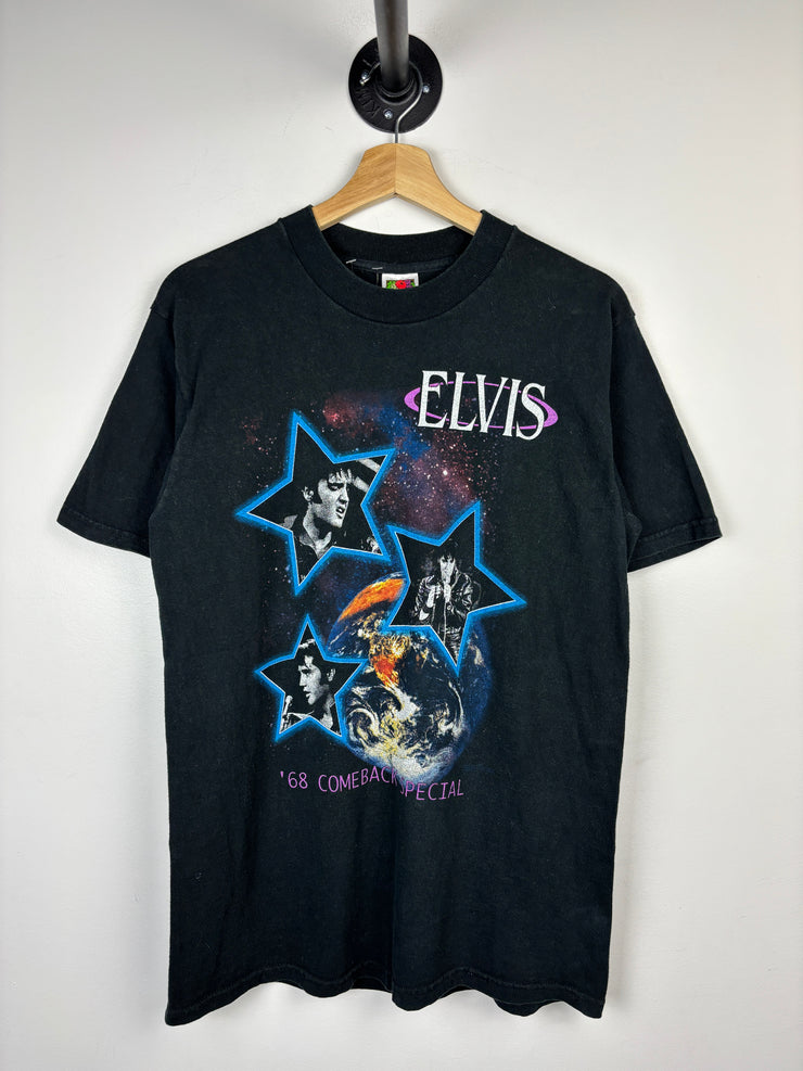 Vintage 90s Elvis 30th Anniversary Black Tee