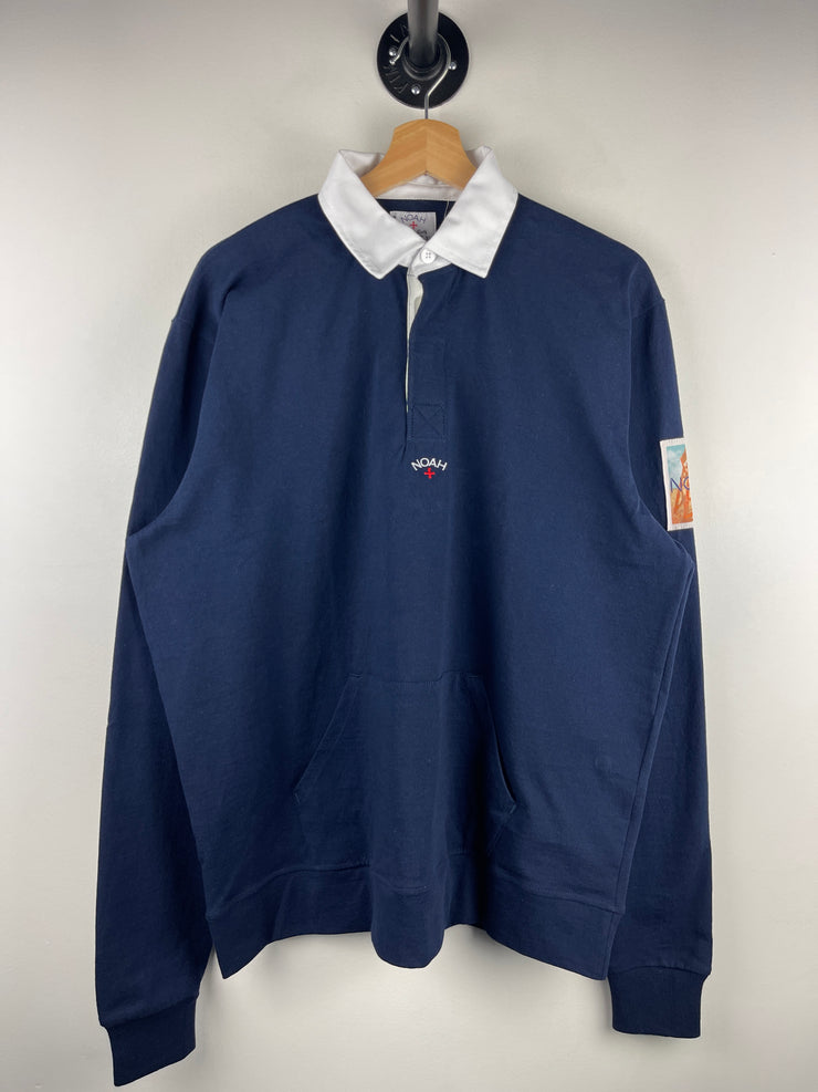 Noah Classic Navy Polo Rugby Long Sleeve