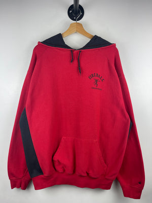 Vintage 90s Fireball Cinnamon Whisky Red Hoodie