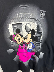 Vintage 90's Mickey & Minnie Dancing Black Tee