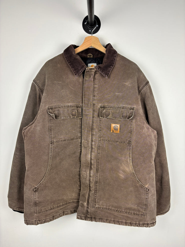 Vintage Carhartt Arctic Chocolate Brown Jacket C26 CHT