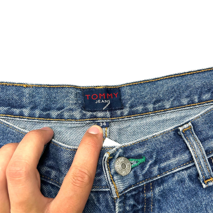 Vintage Tommy Hilfiger Blue Denim Baggy Shorts
