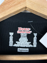 Supreme Bones Thermal Black Long Sleeve