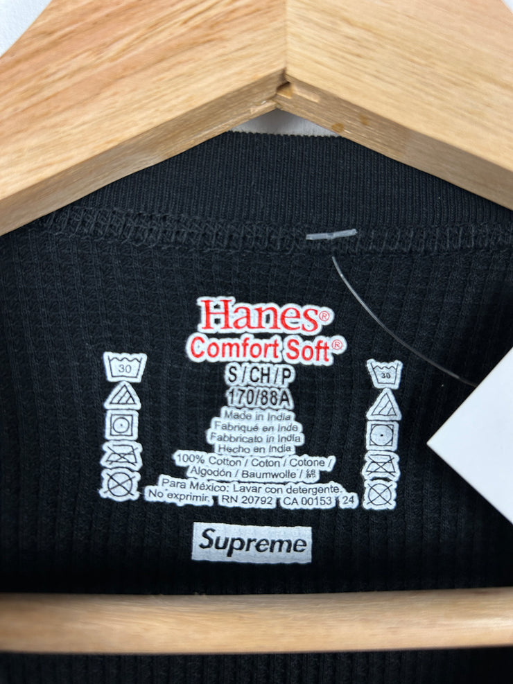 Supreme Bones Thermal Black Long Sleeve