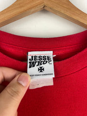 Vintage 2003 West Coast Choppers Choppers For Life Red Long Sleeve