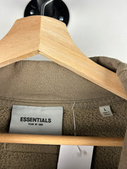 Fear Of God Essentials Brown Mock Neck Crewneck