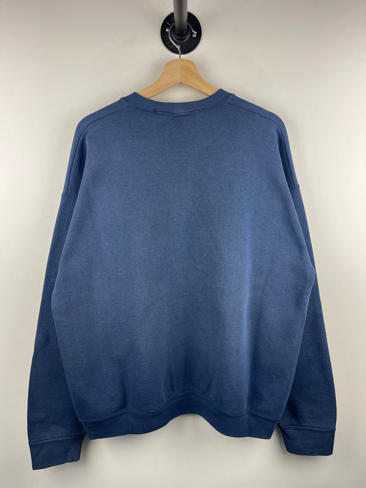 Vintage 90s Disney Mickey & Co M Embroidered Navy Crewneck
