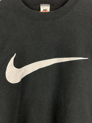 Vintage 90s Nike Big Swoosh Black Crewneck