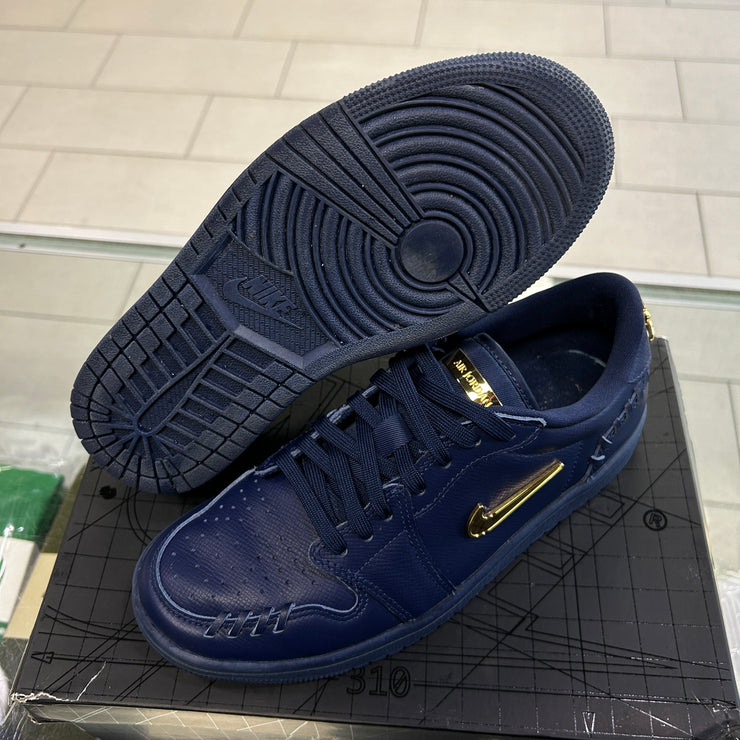 Jordan 1 Low Method Of Make Midnight Navy Metallic Gold