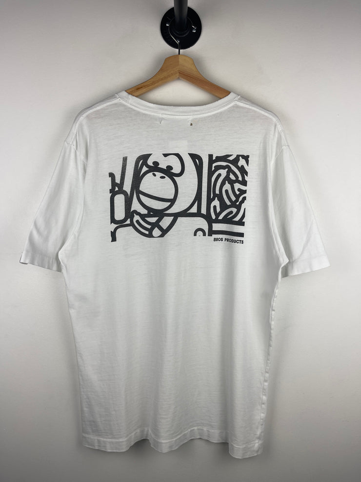 Bape Baby Milo Konno By Banana White Tee