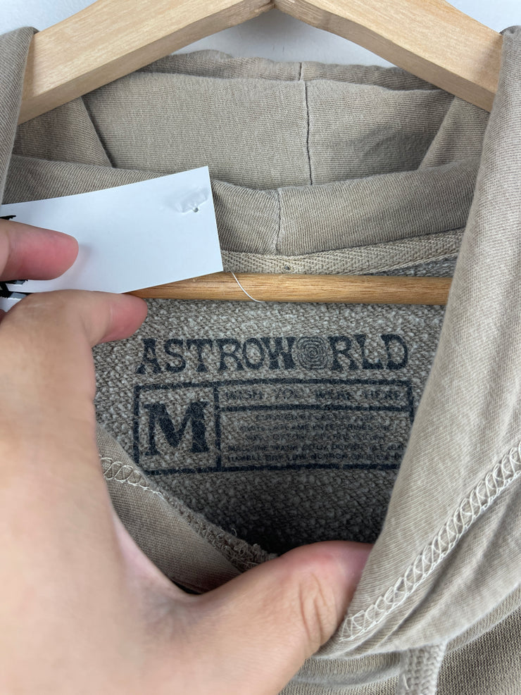 Travis Scott Astroworld Look Mom I Can Fly Tan Hoodie