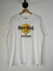 Vintage 90's Hard Rock Café Sky Dome Toronto White Tee