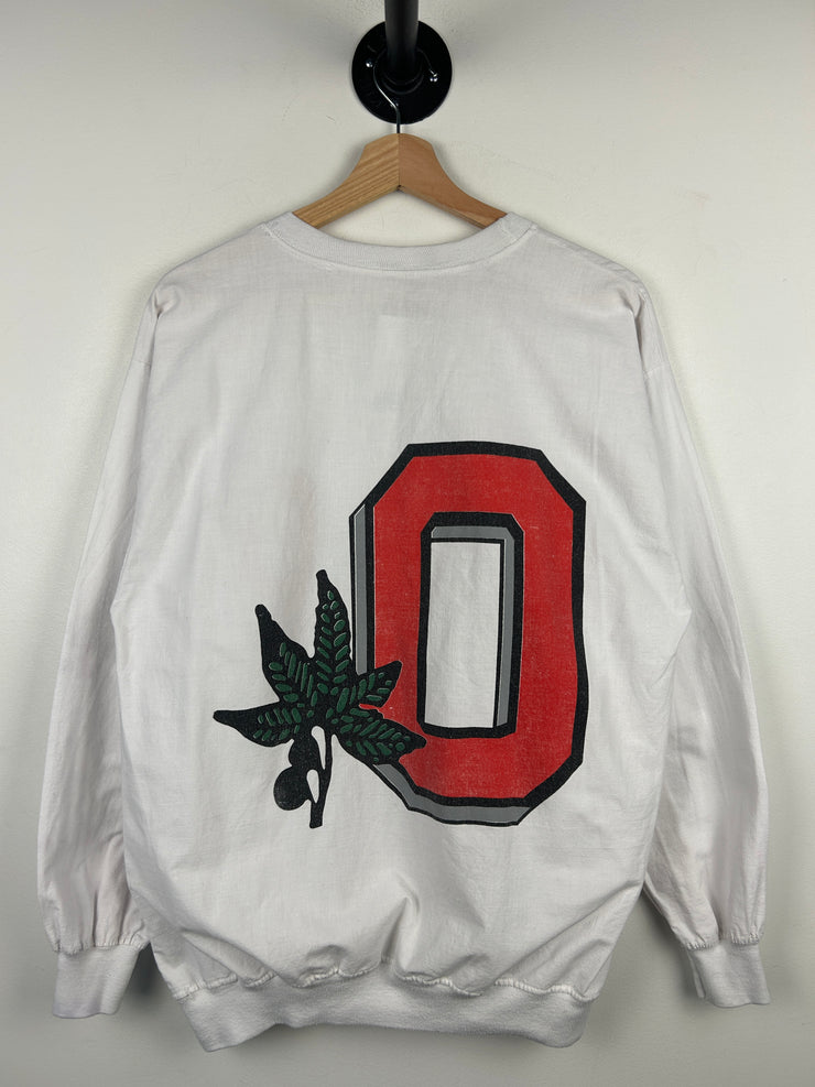 Vintage 80s Ohio State University Thin White Crewneck