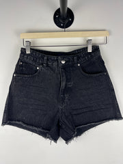 Cavalli Class By Roberto Cavalli Frayed Hem Women's Black Denim Shorts