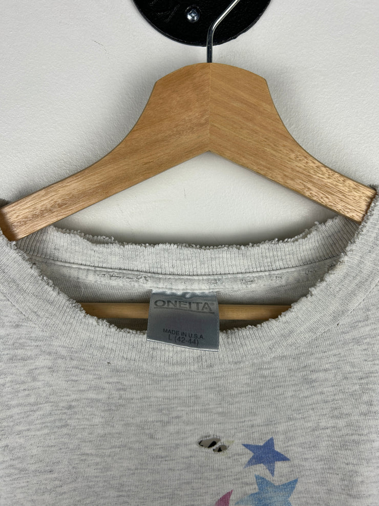 Vintage 90s Atlanta Olympics Faded Grey Tee