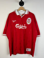 Vintage 90's Reebok Liverpool Home Red Soccer Jersey