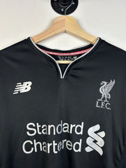 Vintage New Balance Liverpool Mane Black Long Sleeve Soccer Jersey